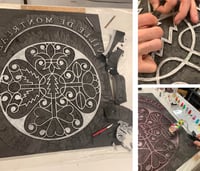 Image 3 of Hand stamping "Blvd. Gouin III" with coloring