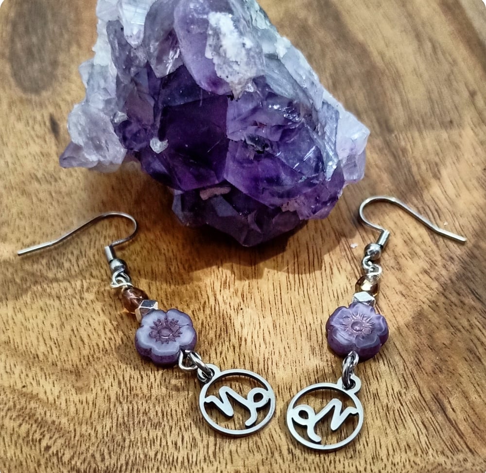 Image of Capricorn Cosmic Jewellery Earrings - LIMITED EDITION