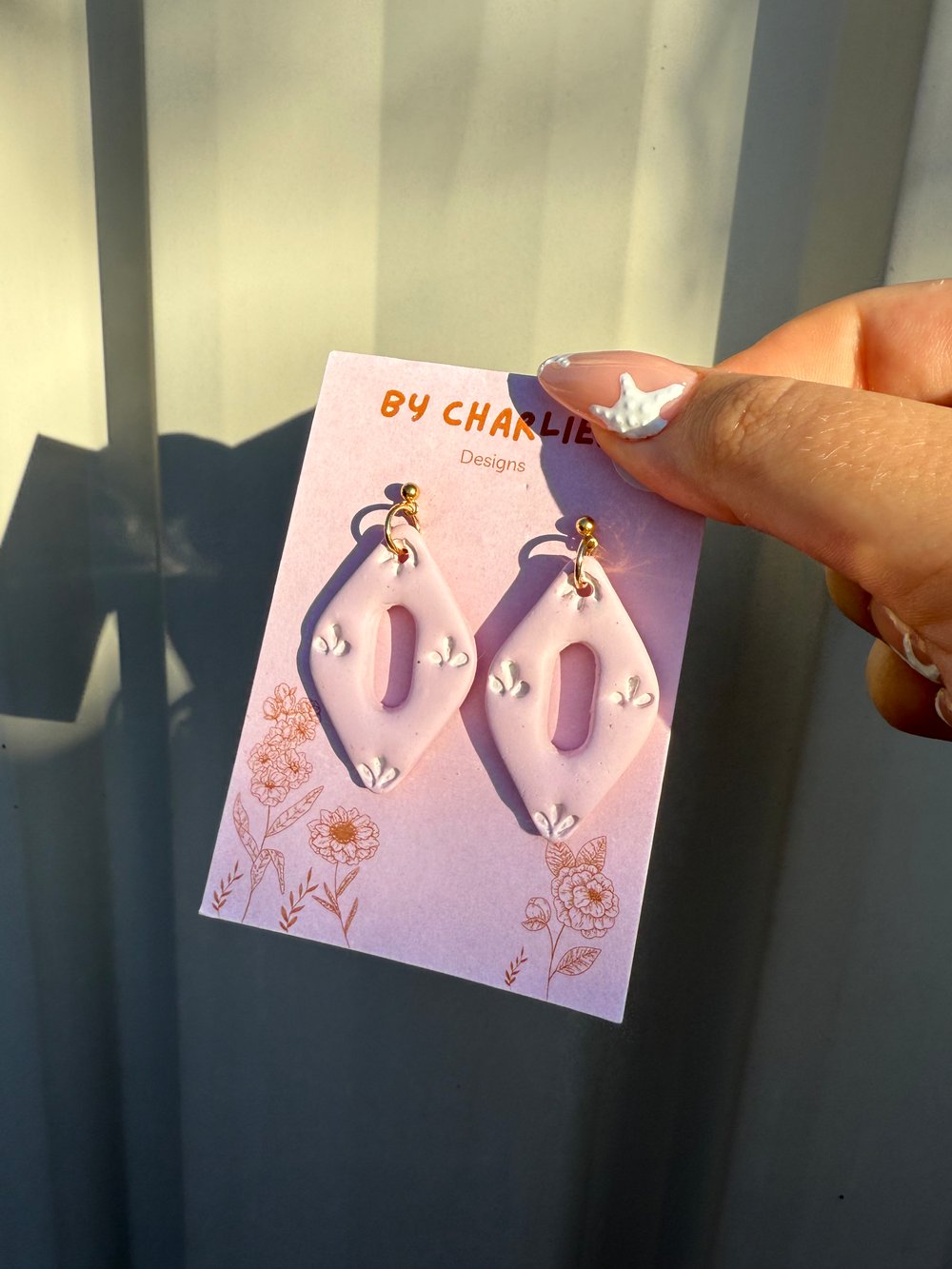 Image of pink diamond dangles
