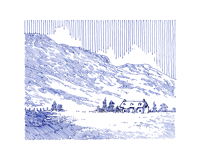 The House in the Hills - Fine Art Print