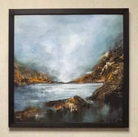 Image 1 of ART PRINT - "Bleu-Grey Oil Landscape"