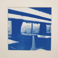 Image 2 of Amtrak Cyanotype Print