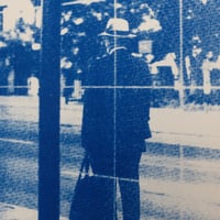 Image 3 of Man in Saratoga Springs Cyanotype Print