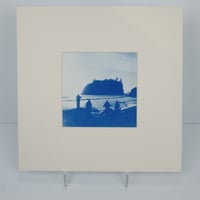 Image 1 of Ruby Beach Cyanotype Print