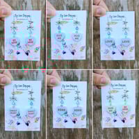 Image 2 of Conversation Hearts Earrings | Cute Valentine Earrings