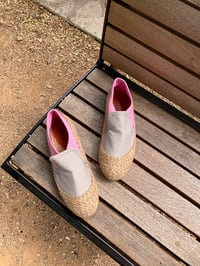 Image 3 of Men's Size : Classic Espadrilles Bi-Color (Grey/Pink)