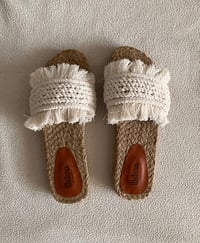 Image 2 of Macramé Open Slides - White