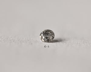 Image of 18ct Rose Gold, Brilliant cut grey diamond ring (LON240)