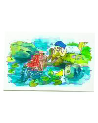 Image 1 of A6 - La sirène amoureuse - illustration originale