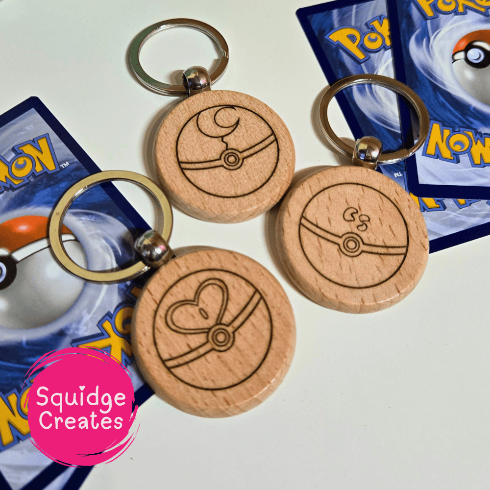 Image of PKBall Wooden Keyring