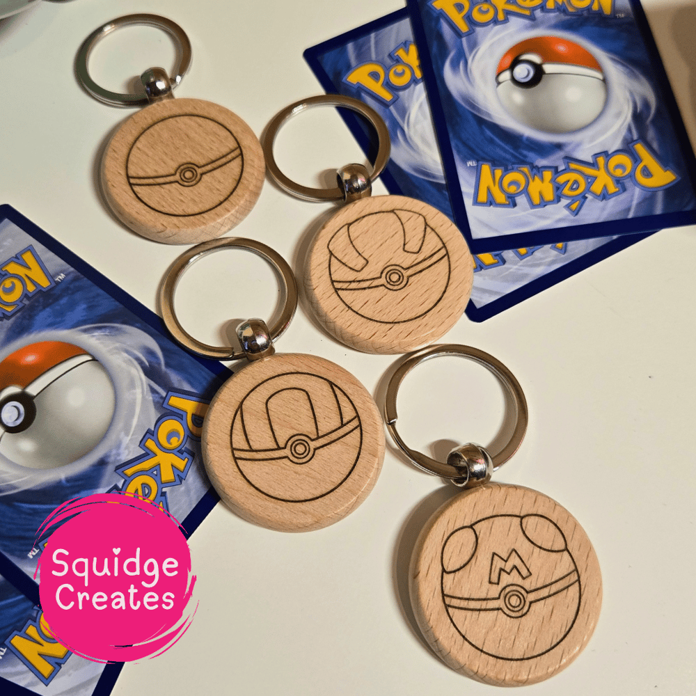 Image of PKBall Wooden Keyring