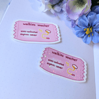 Walkies Voucher Sticker
