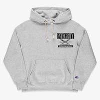 Image 1 of INTEGRITY OFFICIAL 35 YEAR ANNIVERSARY REPRINT HOODIE ON CHAMPION
