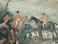 Image 5 of Burton Hunt Meeting Lincolnshire by John Ferneley Snr (b 1782) Vintage Small Art Print, Framed  