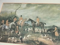 Image 4 of Burton Hunt Meeting Lincolnshire by John Ferneley Snr (b 1782) Vintage Small Art Print, Framed  