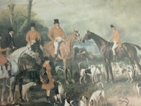 Image 6 of Burton Hunt Meeting Lincolnshire by John Ferneley Snr (b 1782) Vintage Small Art Print, Framed  