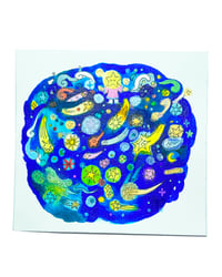Image 2 of 10x10 - Le magicien et l'univers - illustration originale