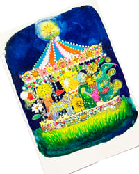 Image 1 of A6 - Le manège - illustration originale