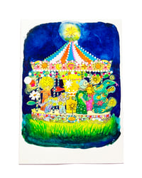 Image 2 of A6 - Le manège - illustration originale