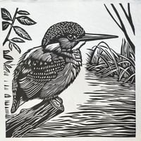 Sitting Pretty Medium Linoprint