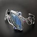 Image of Snake Cuff with Labradorite