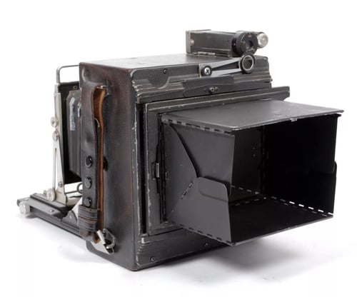 Image of Graflex Speed Graphic 4X5 Camera w/ Optar 135mm lens + film + holders #5046