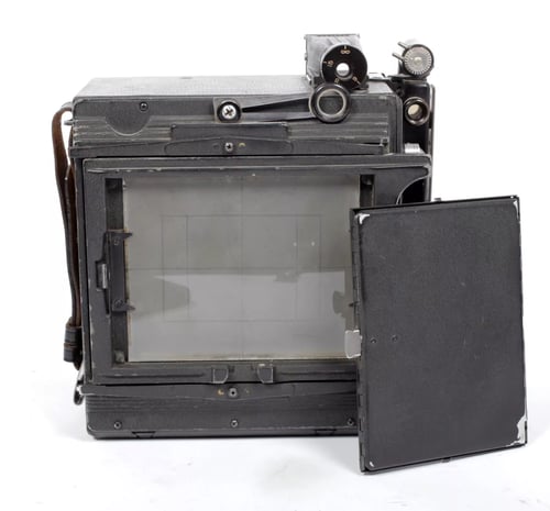 Image of Graflex Speed Graphic 4X5 Camera w/ Optar 135mm lens + film + holders #5046