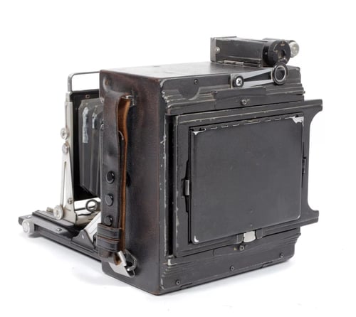 Image of Graflex Speed Graphic 4X5 Camera w/ Optar 135mm lens + film + holders #5046