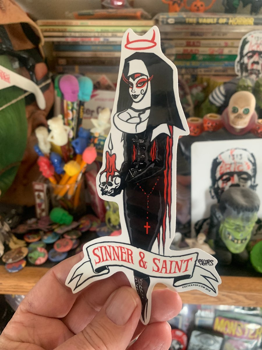 Image of SINNER AND SAINT - STICKER