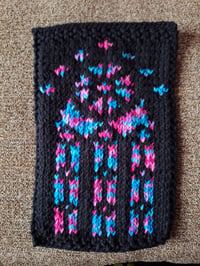 Image 3 of Stained Glass Window Knitted Tapestry 