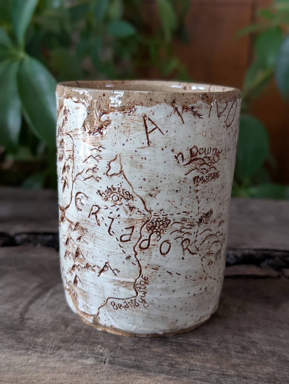 Middle Earth Map Mug #3 (No Handle)