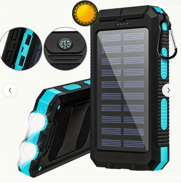 Image of 10000mAh USB Portable Charger Solar Power Bank