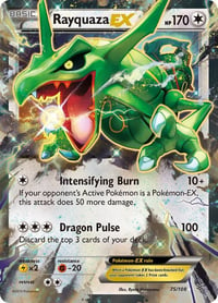 Rayquaza EX (75) - XY - Roaring Skies - Lightly Played