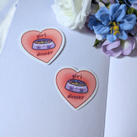 Image 1 of Girl Dinner Sticker