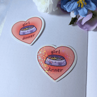 Image 2 of Girl Dinner Sticker