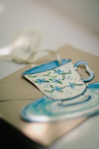 Image of Hand painted tea party/wedding invite-sample