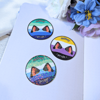 Image 1 of Kitty Pride Sticker (Customize your own!)