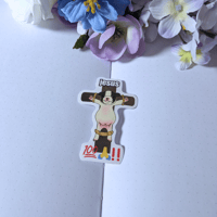 Image 1 of Puppy Jesus Vinyl Sticker