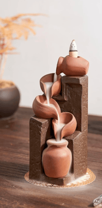 Ceramic Waterfall Incense Holder,