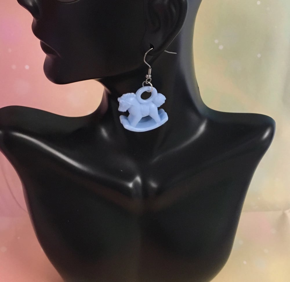 Image of Pastel Rocking Horse Earrings