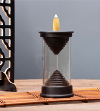 Hourglass Backflow Incense Burner Waterfall Incense Holder 
