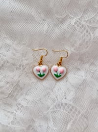 Heart Tulip Earrings