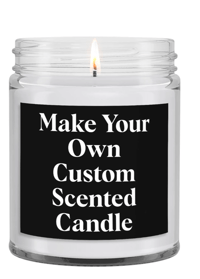 Custom 16oz candle with cotton wick  