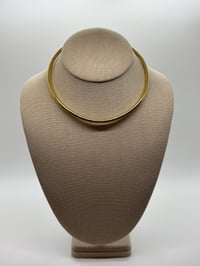 Image 1 of Collared Metal Choker - Gold Filled