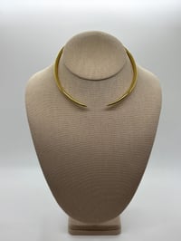 Image 2 of Collared Metal Choker - Gold Filled