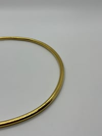 Image 4 of Collared Metal Choker - Gold Filled