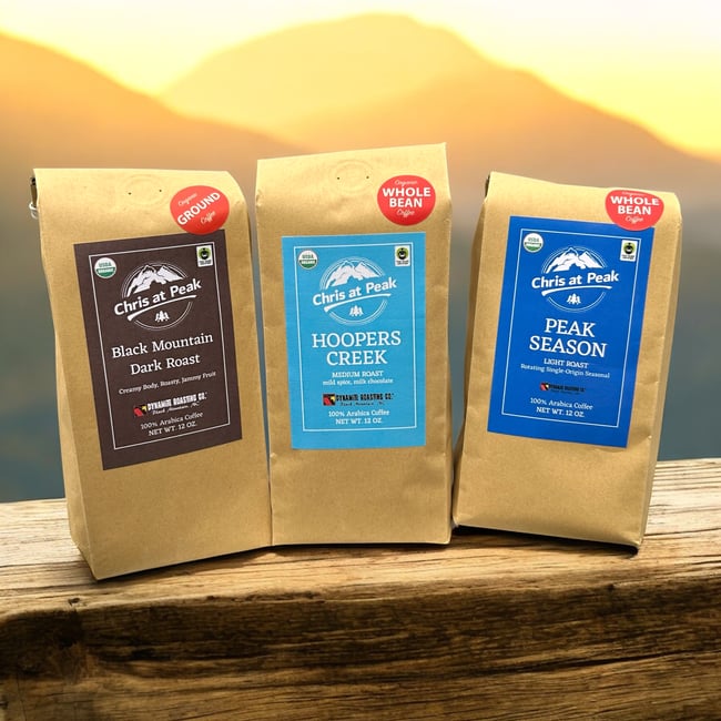 Peak Taster Pack, 1 of each: Light, Medium, Dark