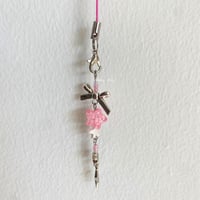 Image 1 of Pink Bow Y2K Phone Charm