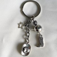 Image 1 of Disco Cowgirl Keychain