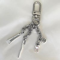 Silver Tooth Keychain